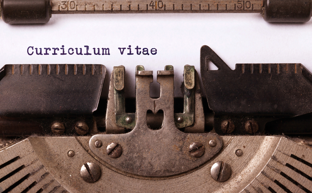 typmachine met curriculum vitae